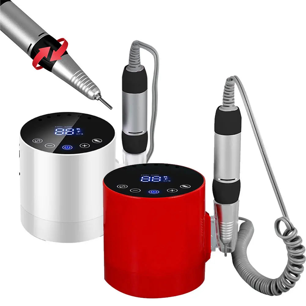 Electric Nail Drill Machine, LCD Touch Panel Electric Nail Drill Machine, 35000 RPM Professional Efile Nail Drill Kit, Electric Nail File for Acrylic Nails Gel Nails Professional Mask Queen Nepal