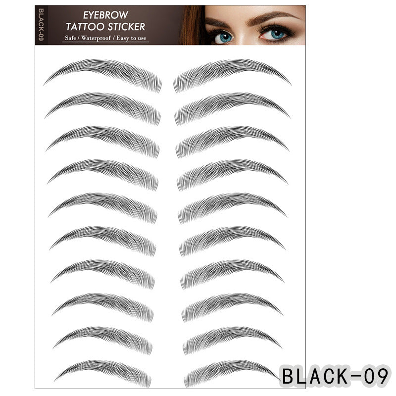 6D Eyebrow Tattoo Sticker Professional Waterproof Eyebrow Mask Queen Nepal