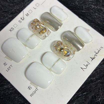 Press On Nails 10Pcs Code-BF (001+) Easy Beauty Nepal