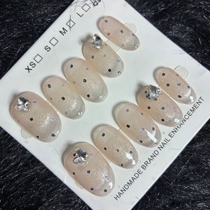 Press On Nails 10Pcs Code-L (060+) Easy Beauty Nepal
