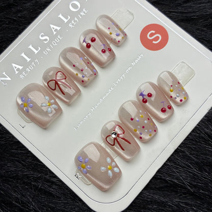 Press On Nails 10Pcs Code-Number (2000+) Easy Beauty Nepal