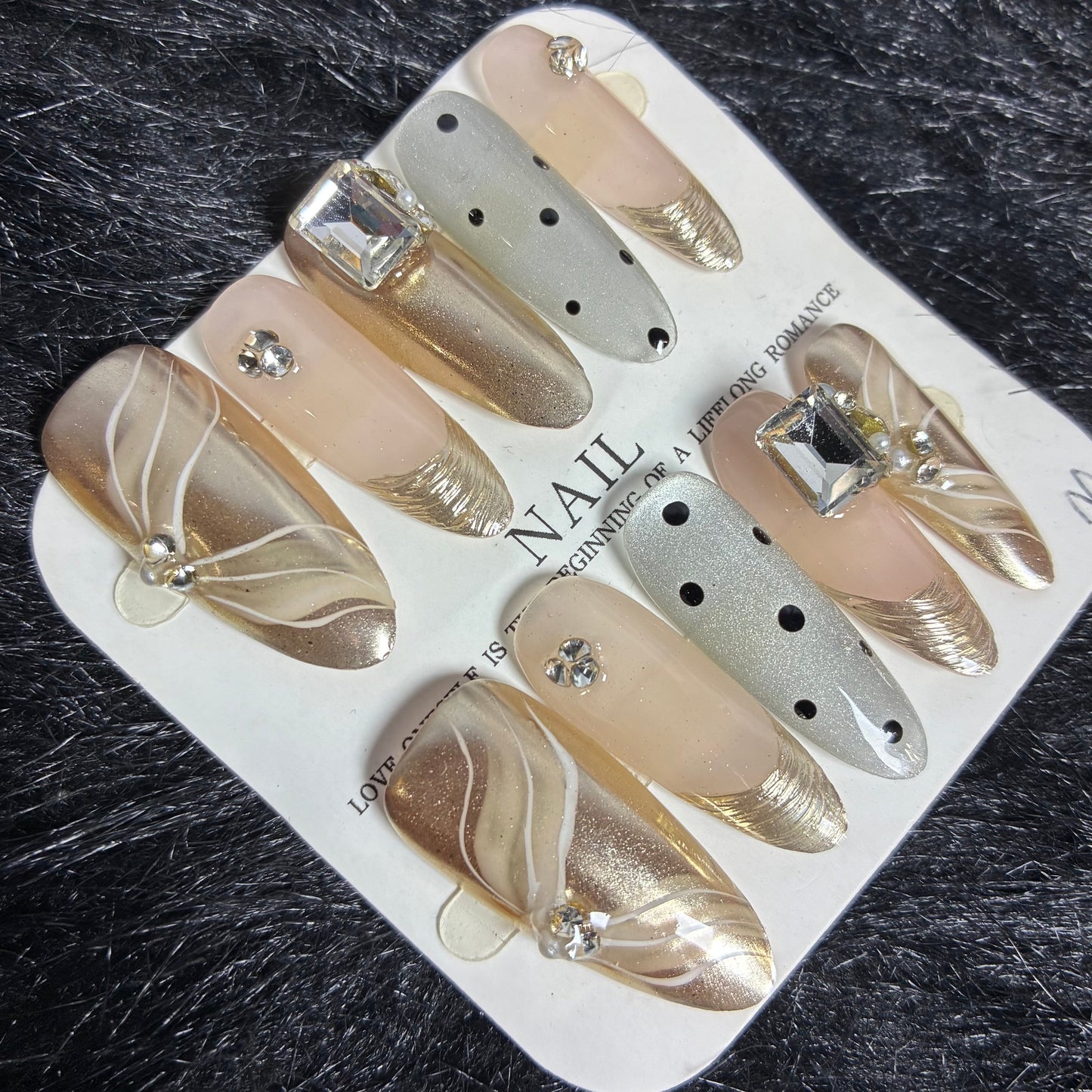 Press On Nails 10Pcs Code-L (000+) Easy Beauty Nepal