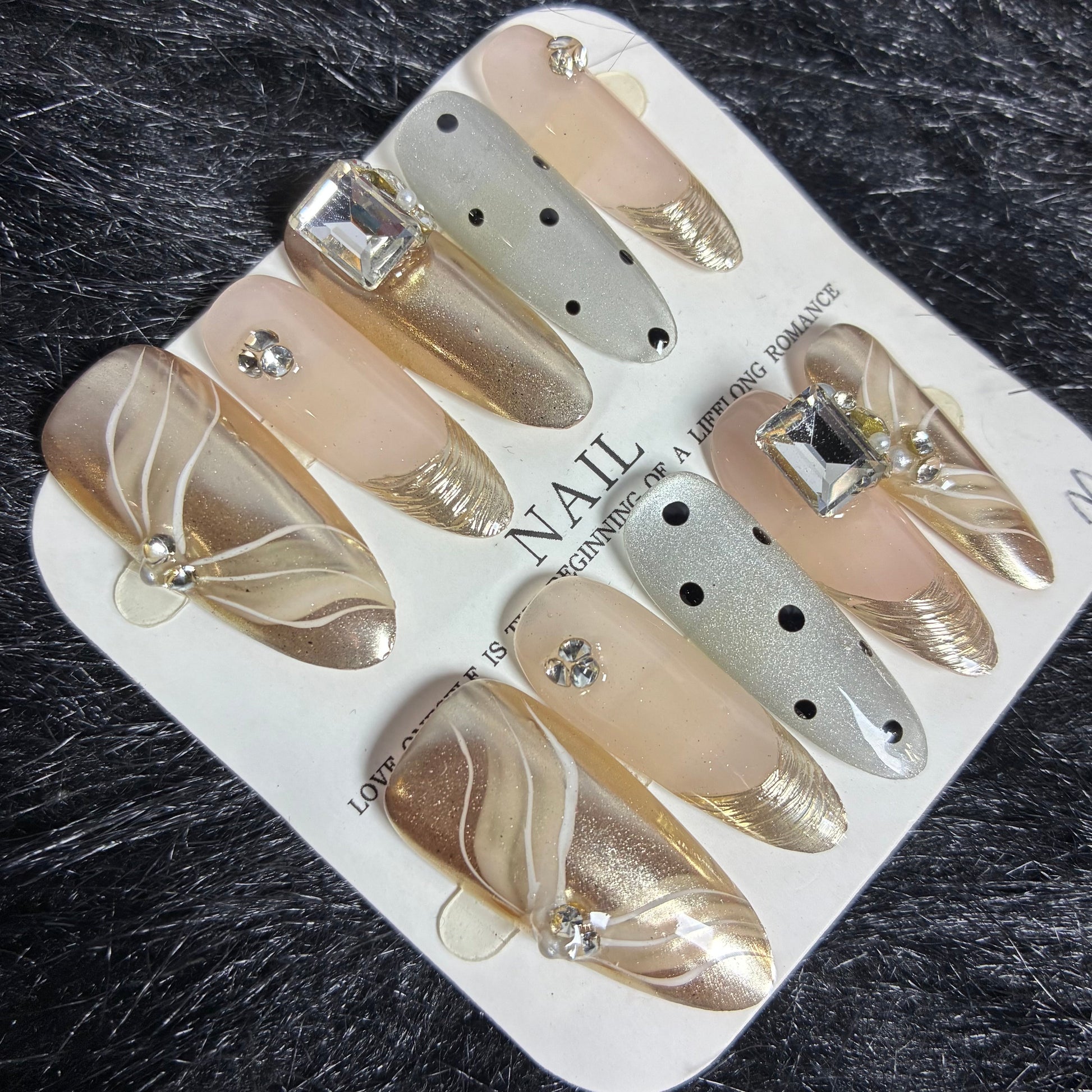 Press On Nails 10Pcs Code-L (000+) Easy Beauty Nepal