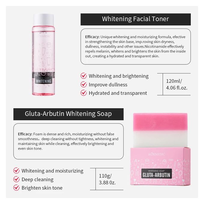 KORMESIC Whitening & Nourishing Skin Care 4pcs Set Easy Beauty Nepal