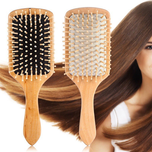 Boar Bristle Wood Hair Comb For Massage Mask Queen Nepal