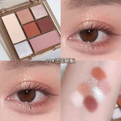 FAMOTY 7 Colors Eyeshadow Palette Versatile Matte & Shimmer Shades Easy Beauty Nepal