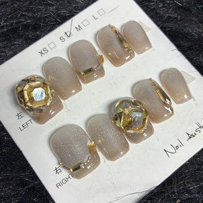 Press On Nails 10Pcs Code-BF (020+) Easy Beauty Nepal