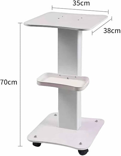 Salon Beauty Trolley 3 Tiers Beauty Salon Trolley Cart PVC Salon Spa Rolling Trolley Stand Mobile Cart with Wheel Beauty Instrument Storage Tray Mask Queen Nepal