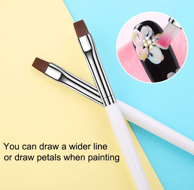 Nail Art White UV Gel Nail Brush Mask Queen Nepal