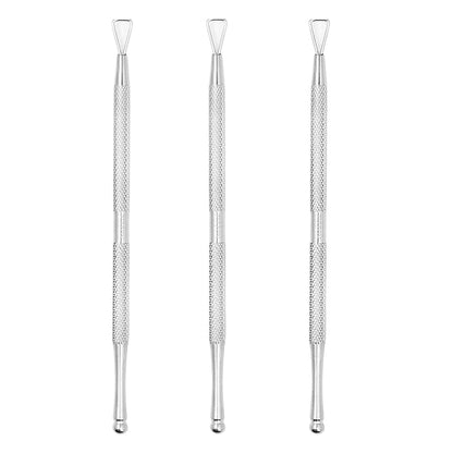 Triangle head stainless steel function cuticle pusher nail remover Mask Queen Nepal