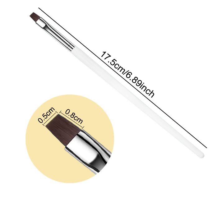 Nail Art White UV Gel Nail Brush Mask Queen Nepal
