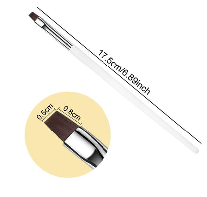 Nail Art White UV Gel Nail Brush Mask Queen Nepal