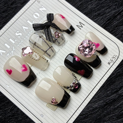 Press On Nails 10Pcs Code-Number (2000+) Easy Beauty Nepal