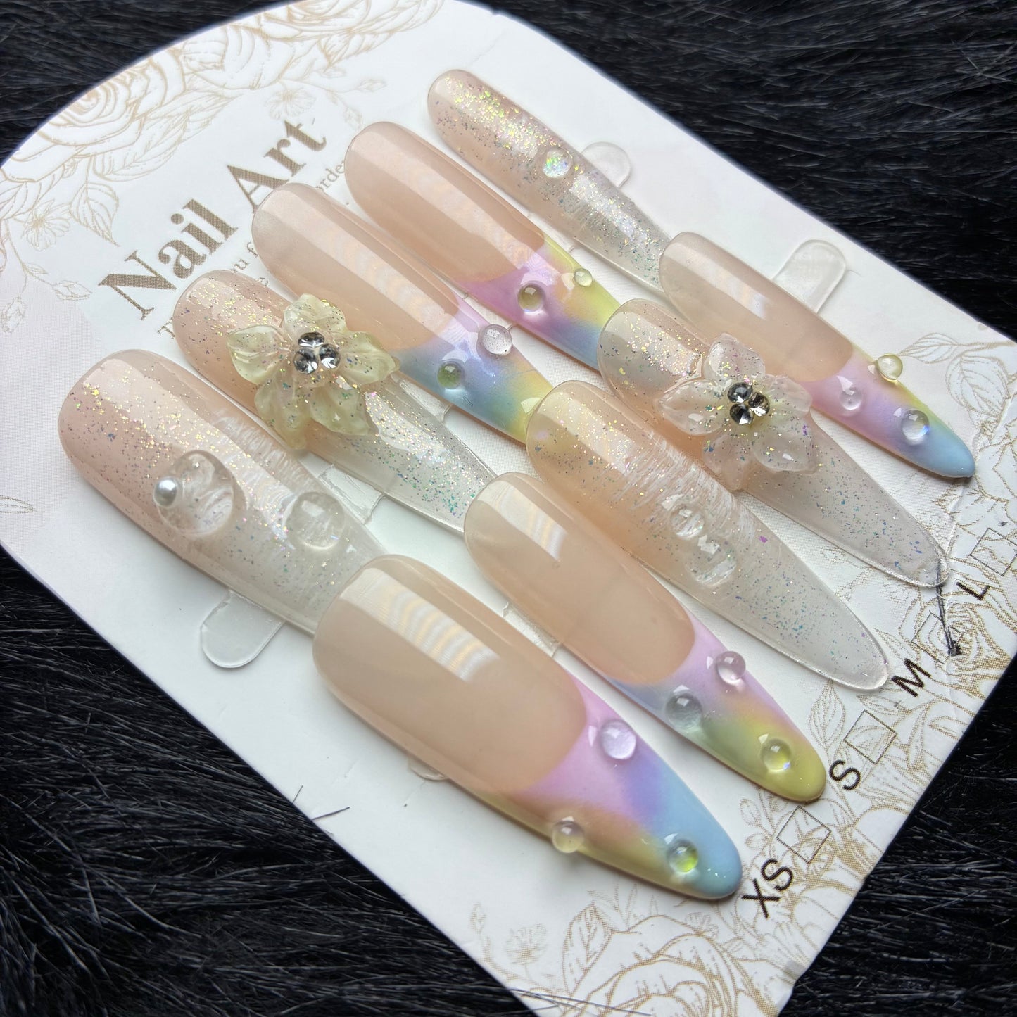 Press On Nails 10Pcs Code-MT Easy Beauty Nepal