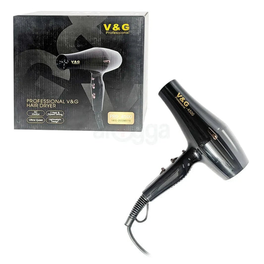 V&G Professional Hair Dryer Pro 4500 – Ultra Quiet 2200W with AC Motor Mask Queen Nepal