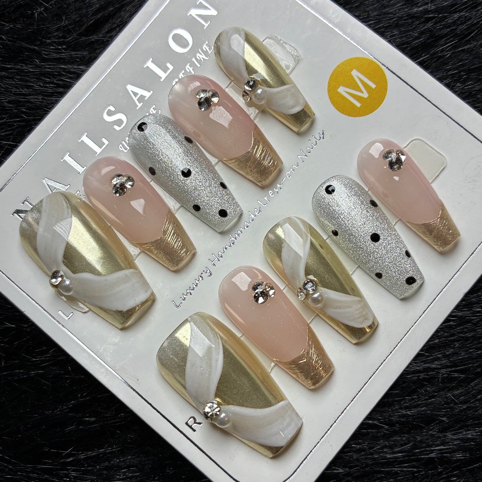 Press On Nails 10Pcs Code-Number (1000+) Easy Beauty Nepal