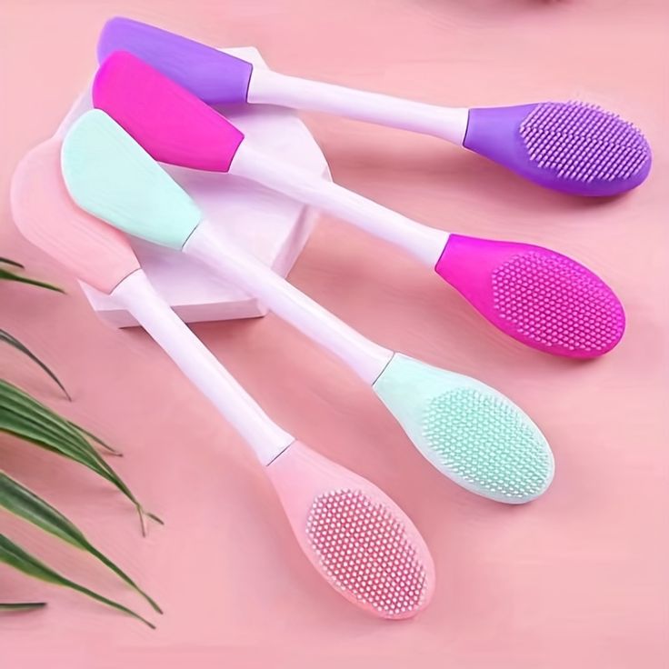 Double Side Silicone Facial Cleaning Brush Tool - Mask Queen Nepal