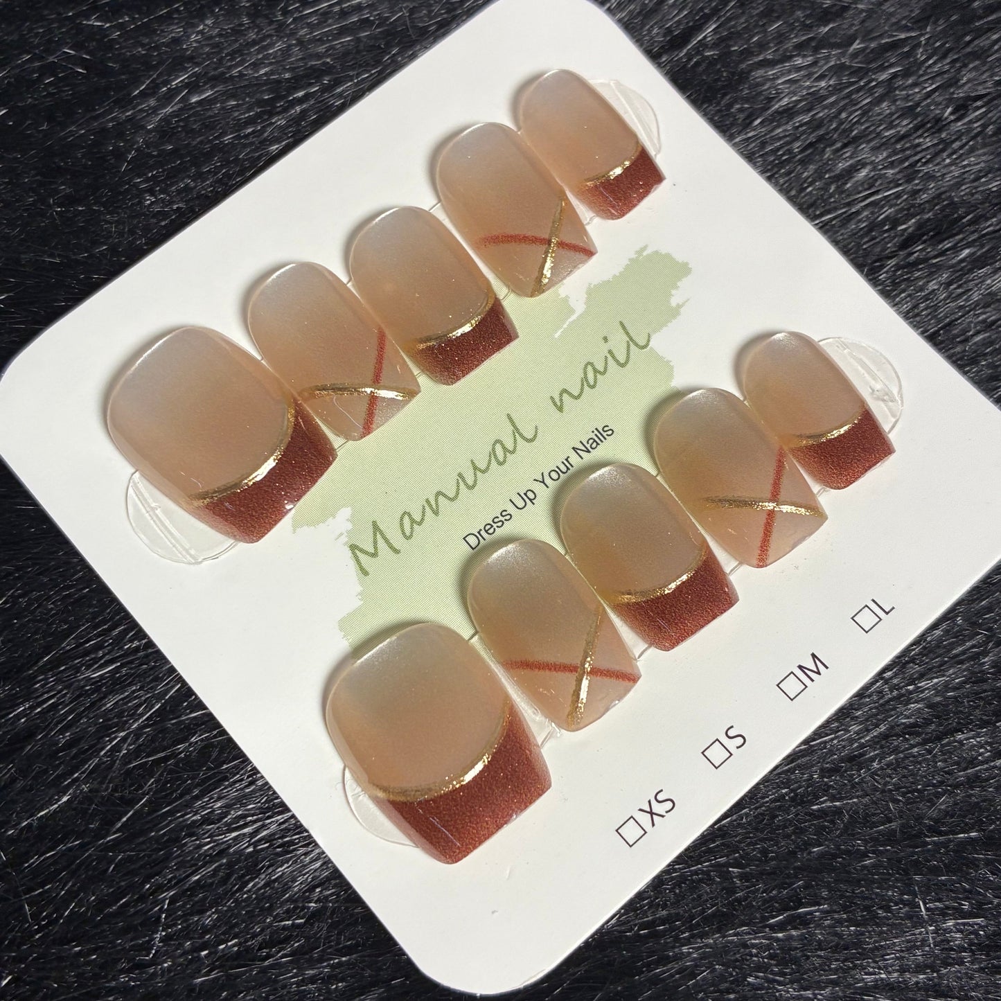 Press On Nails 10Pcs Code-EB Easy Beauty Nepal