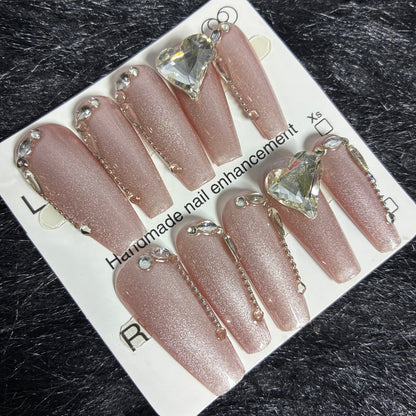 Press On Nails 10Pcs Code-L (030+) Easy Beauty Nepal