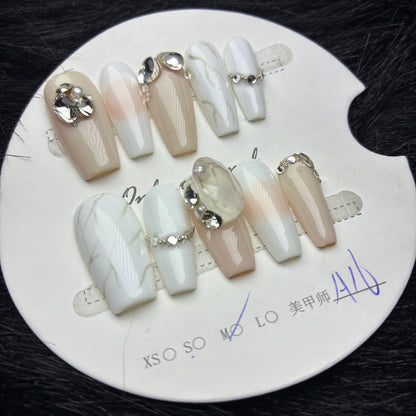 Press On Nails 10Pcs Code-MT Easy Beauty Nepal