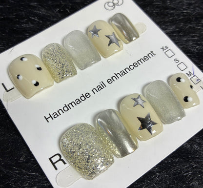 Press On Nails 10Pcs Code-S Easy Beauty Nepal