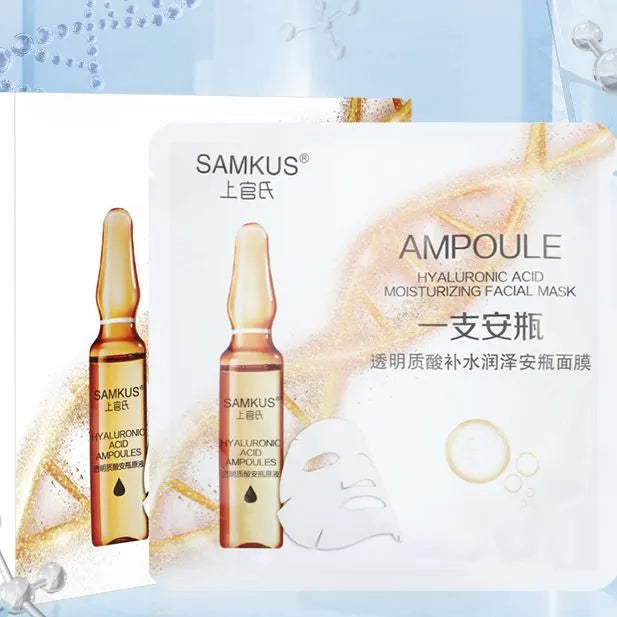 SAMKUS AMPOULE Hyaluronic Moisturizing 10pcs Facial Mask Mask Queen Nepal