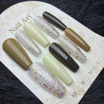 Press On Nails 10Pcs Code-MT Easy Beauty Nepal