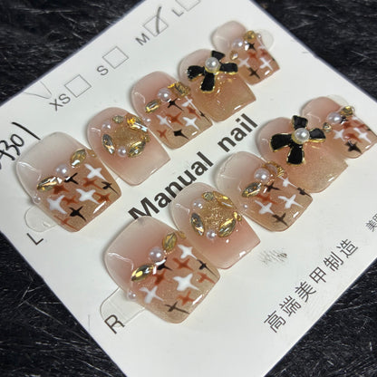 Press On Nails 10Pcs Code-S Easy Beauty Nepal