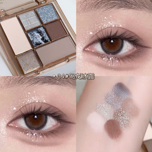 FAMOTY 7 Colors Eyeshadow Palette Versatile Matte & Shimmer Shades Easy Beauty Nepal