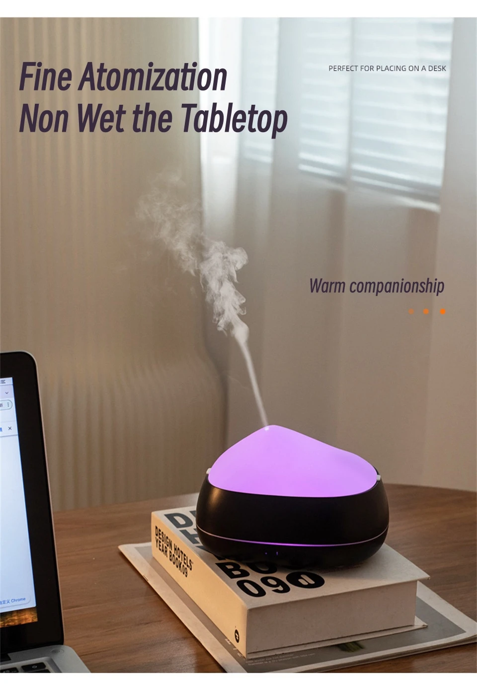 Snow Mountain 200ml Ultrasonic Mist Humidifier Low Noise Aromatherapy Mask Queen Nepal