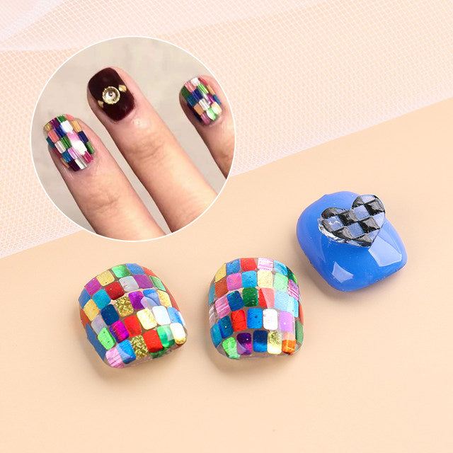 Square Shape Holographic Nail Glitter Sequins Mask Queen Nepal