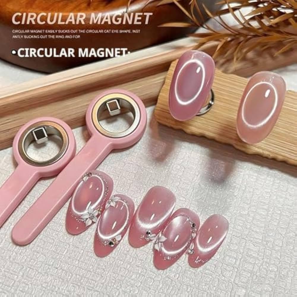 2 in 1 Ring Shaped Cat Eye Magnet For Nail Art Mask Queen Nepal