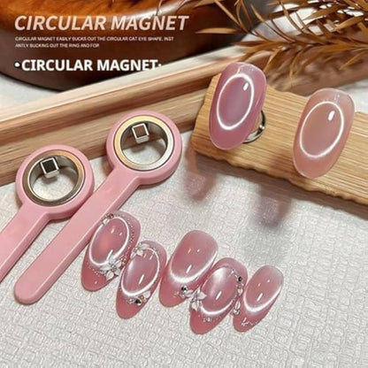 2 in 1 Ring Shaped Cat Eye Magnet For Nail Art Mask Queen Nepal