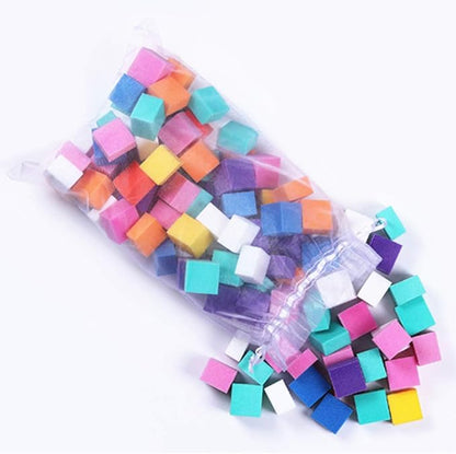 Mini Colorful Nail Files Square Nail Buffers DIY Nail Art Salon Tool Mask Queen Nepal