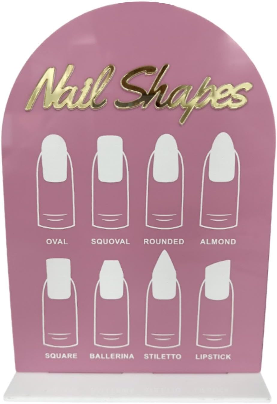 Nail Shapes Display Sign Board Mask Queen Nepal