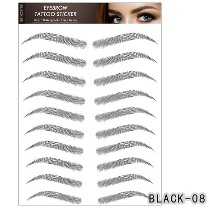 6D Eyebrow Tattoo Sticker Professional Waterproof Eyebrow Mask Queen Nepal