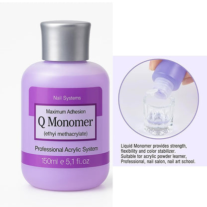 Q Monomer Liquid For Acrylic Nails 150ml Mask Queen Nepal