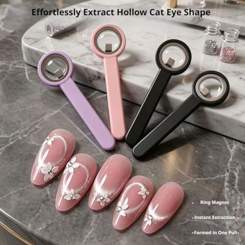 2 in 1 Ring Shaped Cat Eye Magnet For Nail Art Mask Queen Nepal