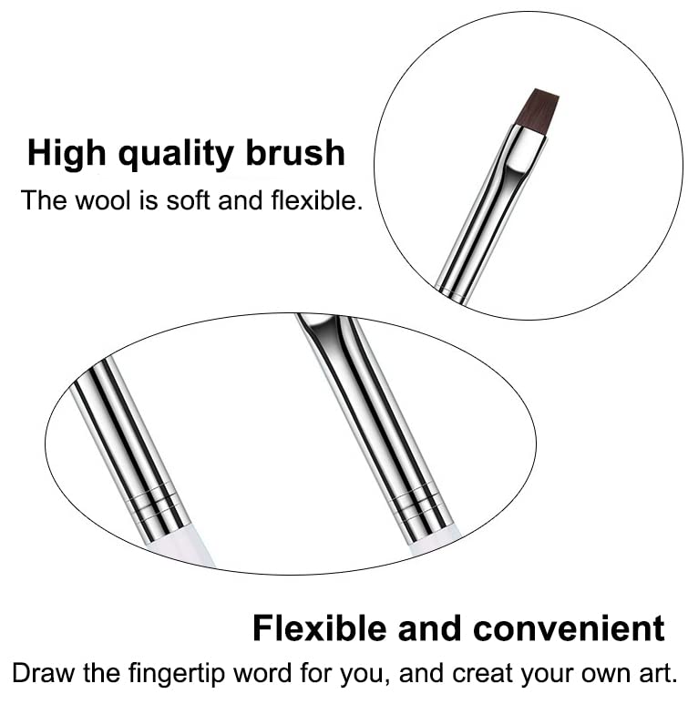Nail Art White UV Gel Nail Brush Mask Queen Nepal