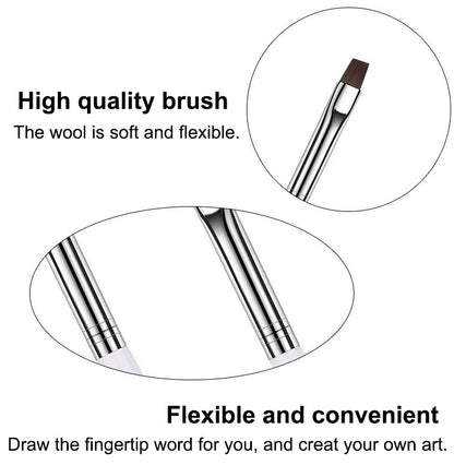Nail Art White UV Gel Nail Brush Mask Queen Nepal
