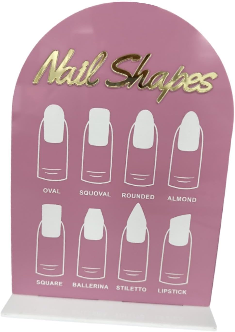 Nail Shapes Display Sign Board Mask Queen Nepal