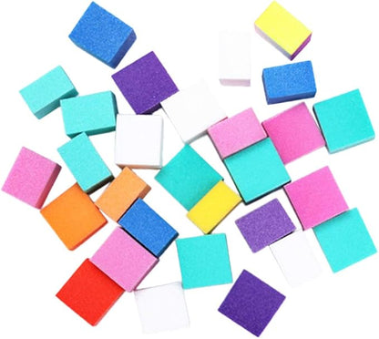 Mini Colorful Nail Files Square Nail Buffers DIY Nail Art Salon Tool Mask Queen Nepal