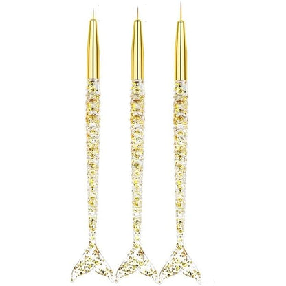 Golden Mermaid Pen Nail Art Liner Brush Mask Queen Nepal
