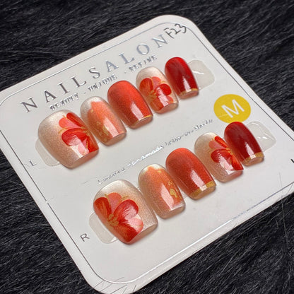 Press On Nails 10Pcs Code-F (100+) Easy Beauty Nepal