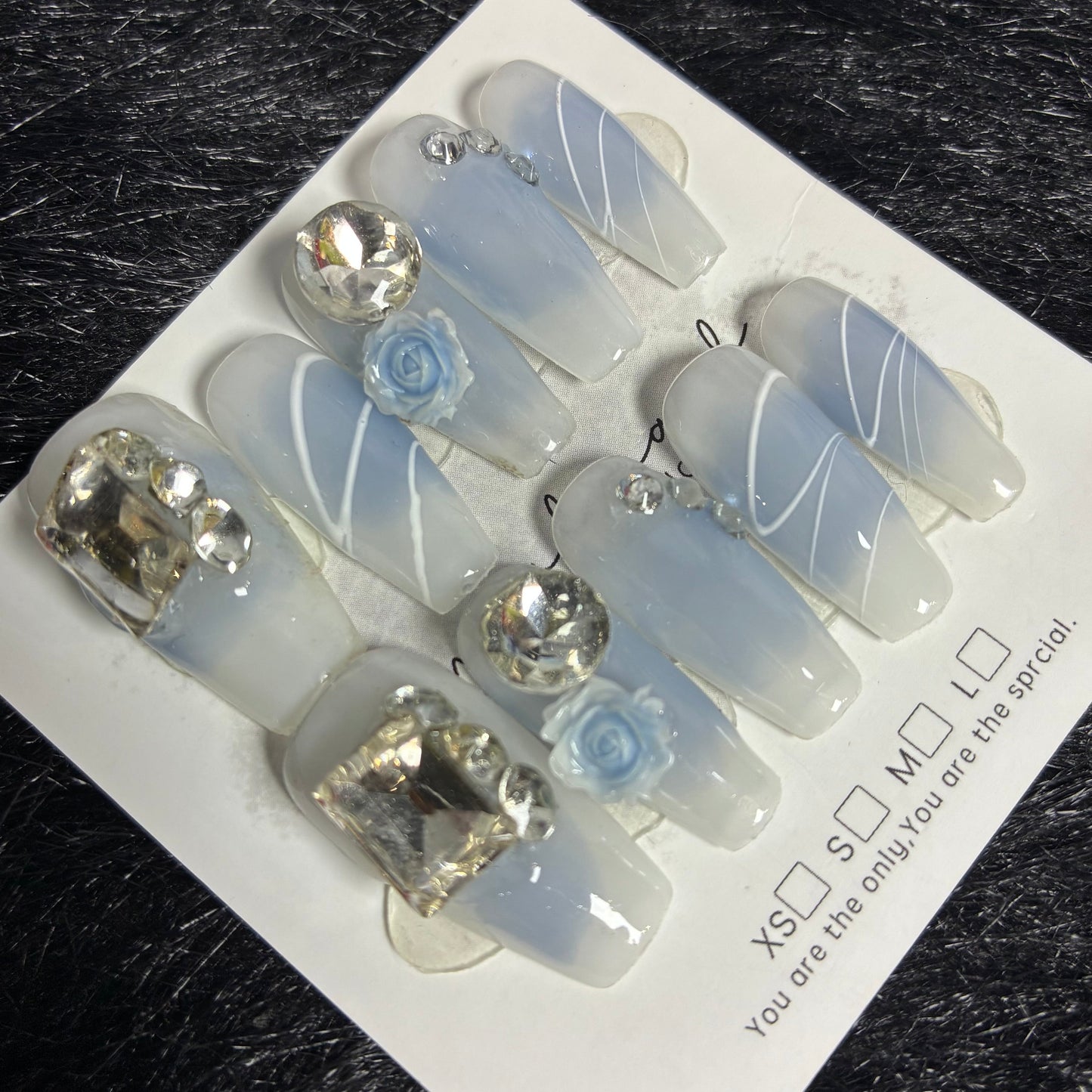 Press On Nails 10Pcs Code-L (030+) Easy Beauty Nepal