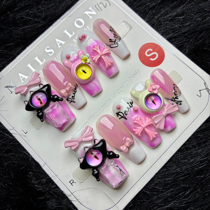 Press On Nails 10Pcs Code-Number (1000+) Easy Beauty Nepal