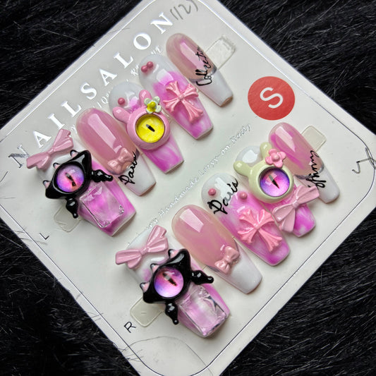 Press On Nails 10Pcs Code-Number (1000+) Easy Beauty Nepal