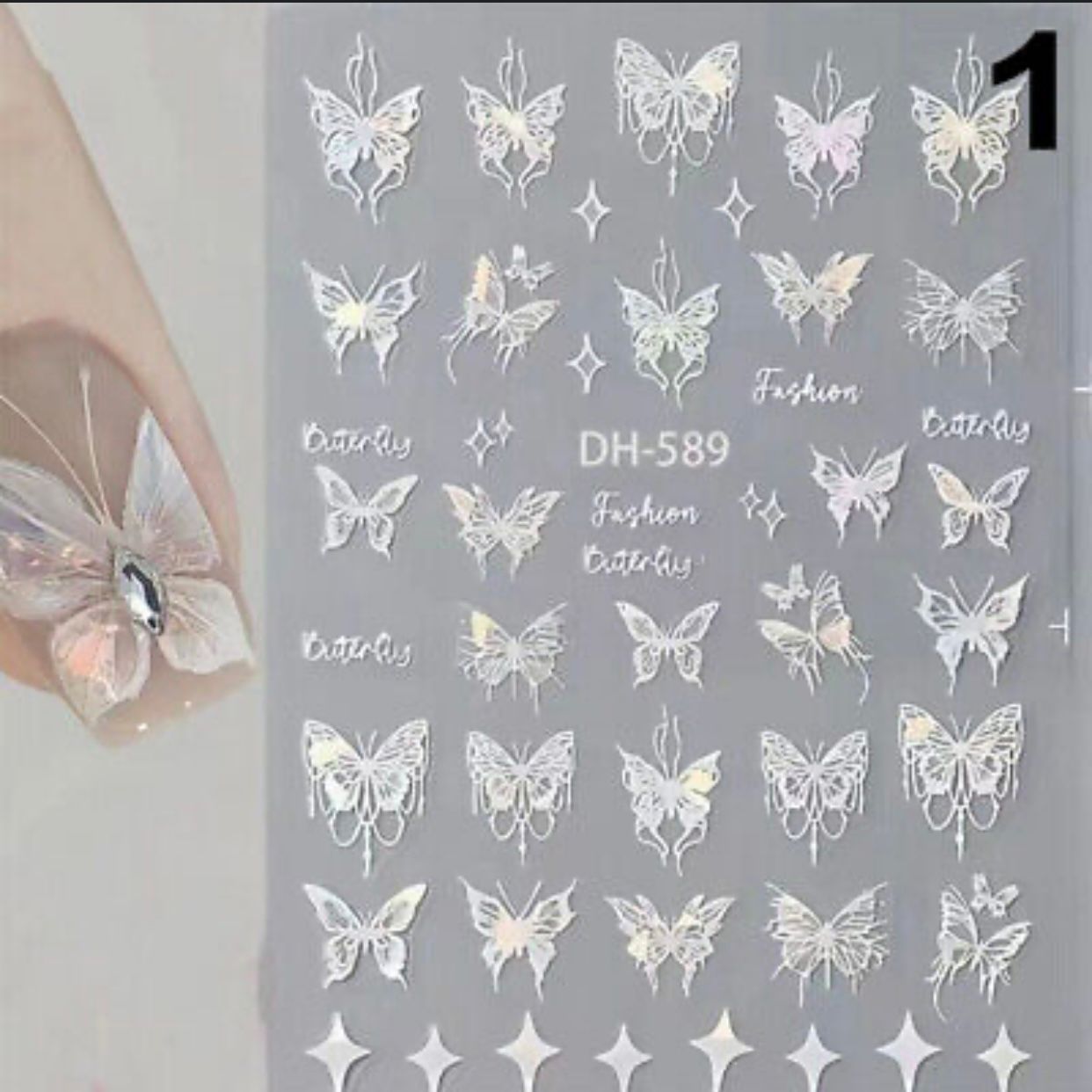 MOSR Nail Art Butterfly DIY Sticker For Nails Mask Queen Nepal