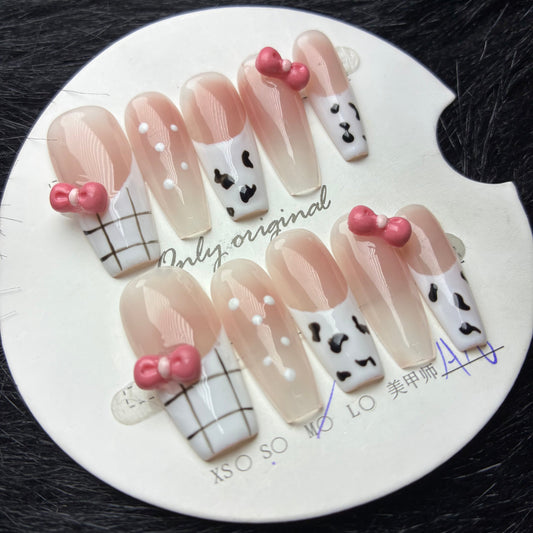 Press On Nails 10Pcs Code-MT Easy Beauty Nepal