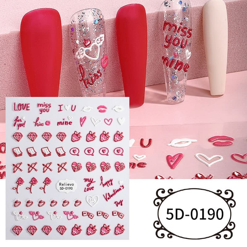 Relievo 5D Nail Sticker Mask Queen Nepal